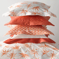 lulu Matouk Tango Coral Standard Pillowcases